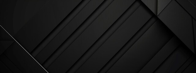 Fototapeta premium Diagonal Lines on Black Background for Design, Banner Template, Abstract Diagonal Lines Wallpaper with Copy Space, Minimalist Diagonal Pattern Wallpaper