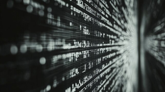 Digital Stock Tickers on Computer Screen