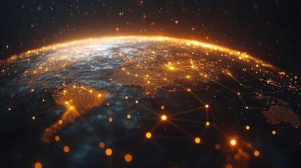 Obraz premium Global Network Connection