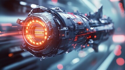 Fototapeta premium Futuristic Spaceship Engine