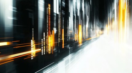 Modern Abstract Investment Icons on Bright Background