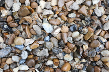 A charming mix of natural pebbles and stones ideal for landscaping and decoration