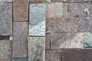 Textured Stone Wall Design Featuring a Variety of Beautiful Natural Stones and Materials