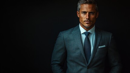 Confident Man in Suit