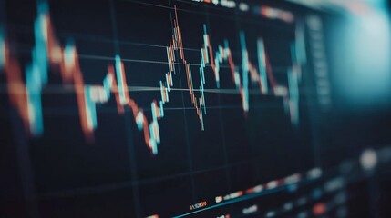 Simple Chart with Price Increase on Bright Background