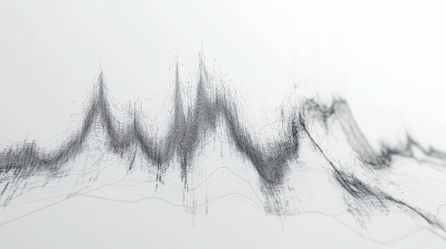 Vibrant Price Fluctuation Chart on Soft White Background