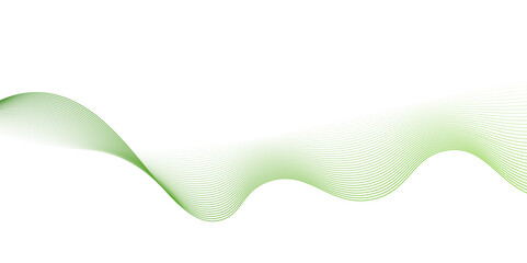 Modern abstract green wave liquid lines background.dots on a whit clean and fresh background,Frequency sound wave lines and technology curve lines,green wave lines frame, 