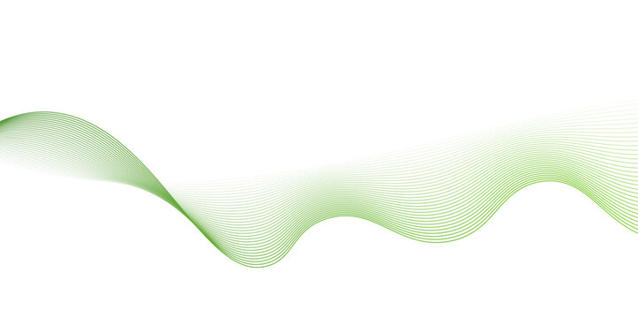 Modern abstract green wave liquid lines background.dots on a whit clean and fresh background,Frequency sound wave lines and technology curve lines,green wave lines frame, 