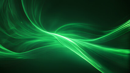 Naklejka premium A green wave with a green background
