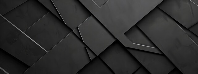 Fototapeta premium Photo of Black Background with Minimalist Lines and Curves for Design, Featuring White Space in the Center for Text. Ideal for Banner Templates and Digital Projects. Minimalist Wallpaper.