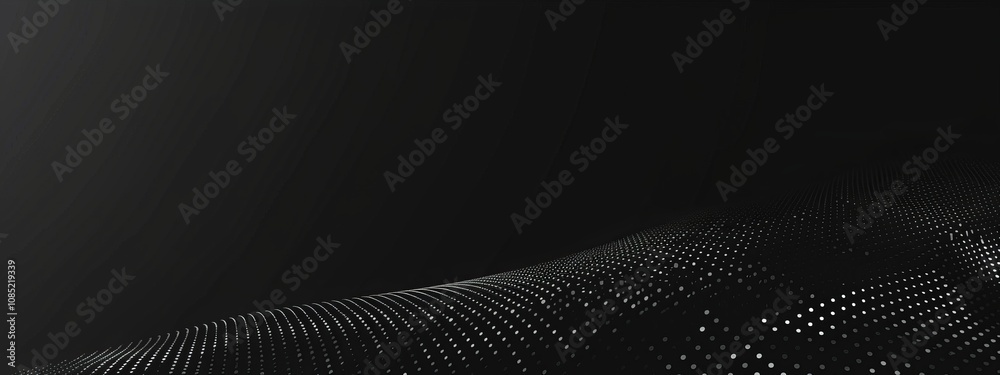 Poster Abstract minimalist wallpaper with grid lines and diamonds on black background. Featuring white space in the center for text, ideal for design templates and modern banners.