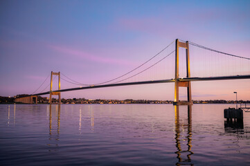 Bridge across Lillebaelt in Denmark