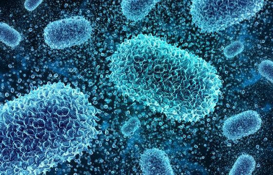 MPOX Virus Outbreak or monkeypox viral disease background as dangerous virus strain cases as a pandemic medical health risk concept with disease cells as a rising public health crisis.