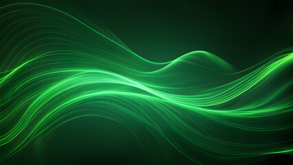 Naklejka premium A green wave with a green background