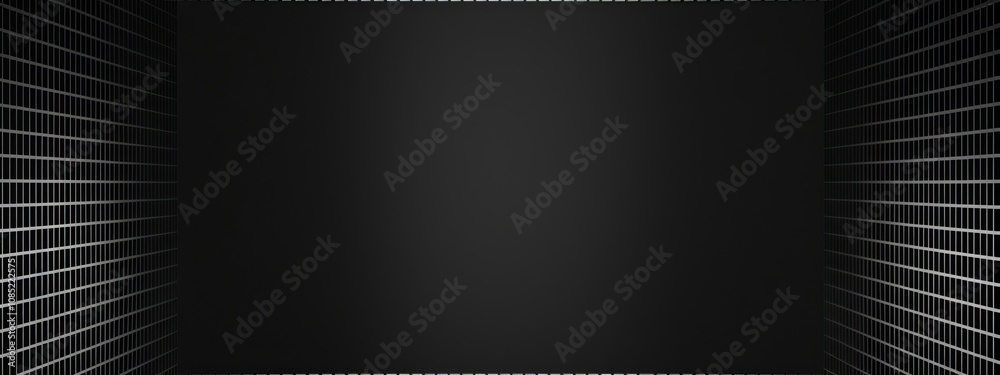 Aufkleber grid patterns on black background for design, banner template, minimalist abstract wallpaper with co