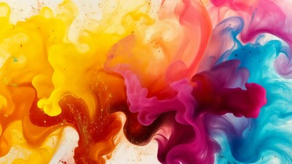 Vibrant colors in abstract art