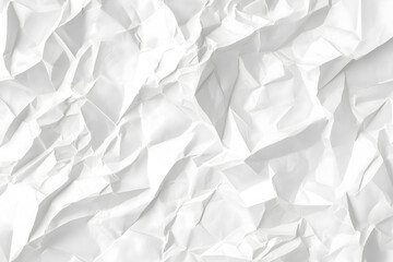 Fototapeta premium Background of crumpled white paper spread out