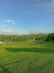 golf course in the morning