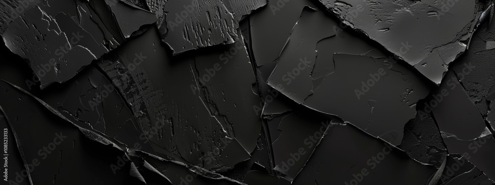 Poster geometric shapes on dark background with copy space for design. ideal for modern banner templates, a