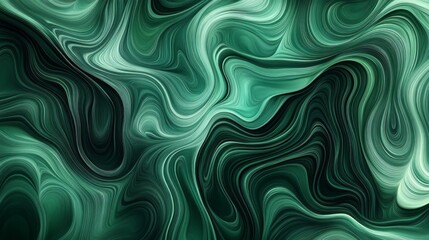 A green and black swirl pattern with a lot of detail