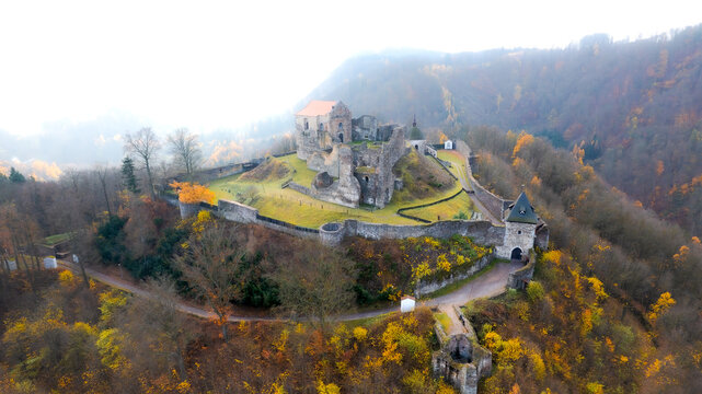 The extensive ruins of the Potstejn castle lie southeast of the village of Potstejn in eastern Bohemia.