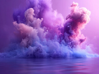 Naklejka premium a flowing substance in shades of purple and pink, with a slight blur that creates a sense of motion and fluidity.