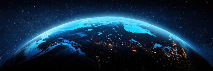 Canada and Alaska from space