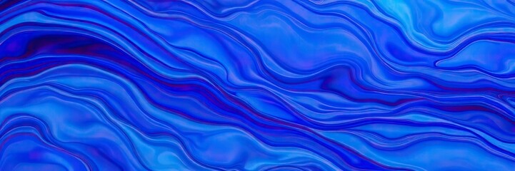 Obraz premium Abstract blue acrylic fluid texture background with smooth flowing waves and vibrant colors, flowing, vibrant, texture