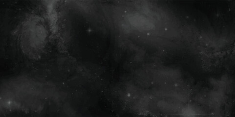 Atmospheric and surreal depiction of a cosmic sky layered with dark swirling clouds and star clusters stretching to infinity
