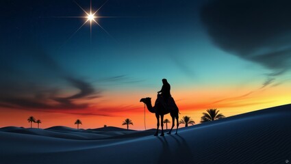 Ancient Arabs who traveled through the desert on camels used the stars to guide their way.