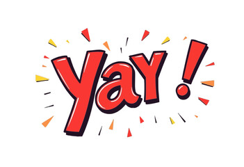 Yay! Comic Book Style Exclamation