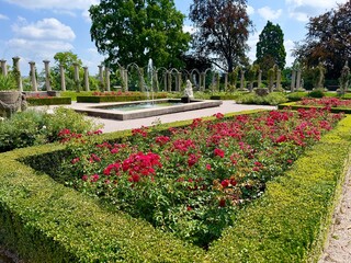 Rosengarten am Schloss Rosengarten in Stuttgart (Baden-Württemberg)