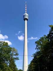 Obraz premium Fernsehturm in Stuttgart (Baden-Württemberg)