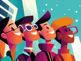 Holiday Cheer for School Kids During a New Year Celebration