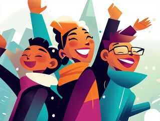 Festive New Year Celebration 