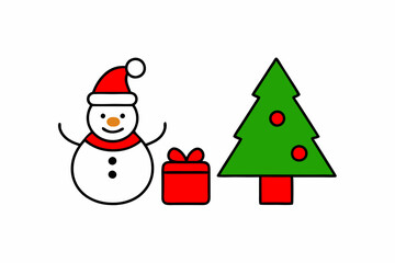 Icons in two colors about Christmas. Holidays events. Contains such icons as Santa, snowman, Christmas tree, wish list, decoration, and gifts. This is an Editable stroke icon.