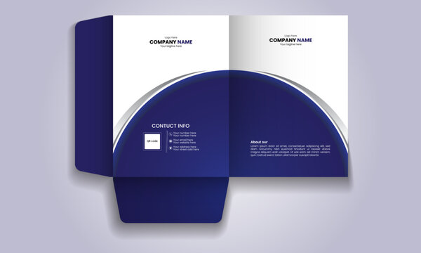 Creative modern file folder tamplate design for corporate business.