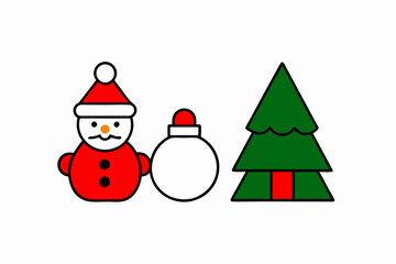 Icons in two colors about Christmas. Holidays events. Contains such icons as Santa, snowman, Christmas tree, wish list, decoration, and gifts. This is an Editable stroke icon.