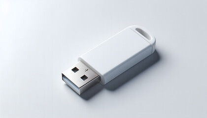 usb flash drive on white