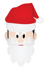 Santa Clause icon. vector illustration