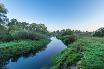 A river with trees on both sides