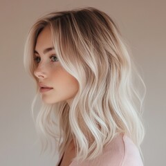 Naklejka premium Soft Pink and White Gradient Background