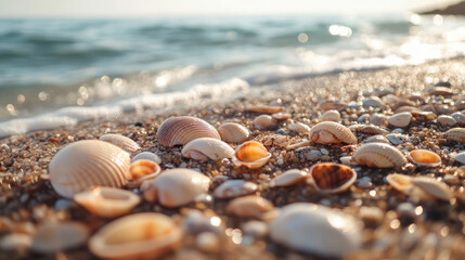 Obraz premium shell on the beach