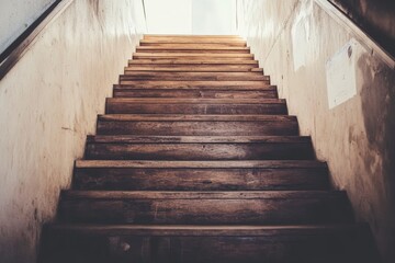 Vintage wooden stairs