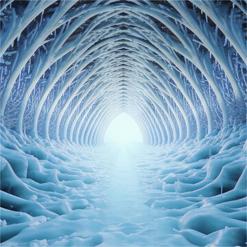 Ice tunnel.