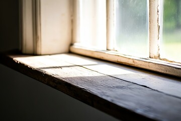 Obraz premium Vintage wooden windowsill