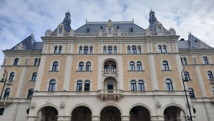 Budapest, Hungary, 02.14.2024, very beautiful old house with rich decor