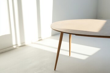 Scandinavian empty coffee table