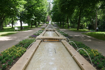 Wasserspiele im Kurpark von Bad Camberg