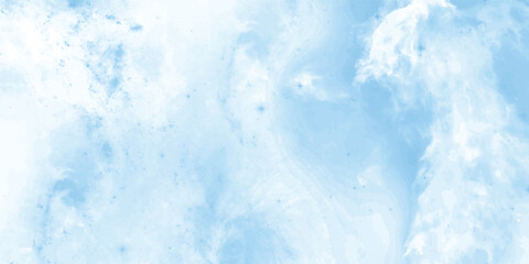 Abstract celestial-themed background with soft blue tones and airy, cloud-like swirls
